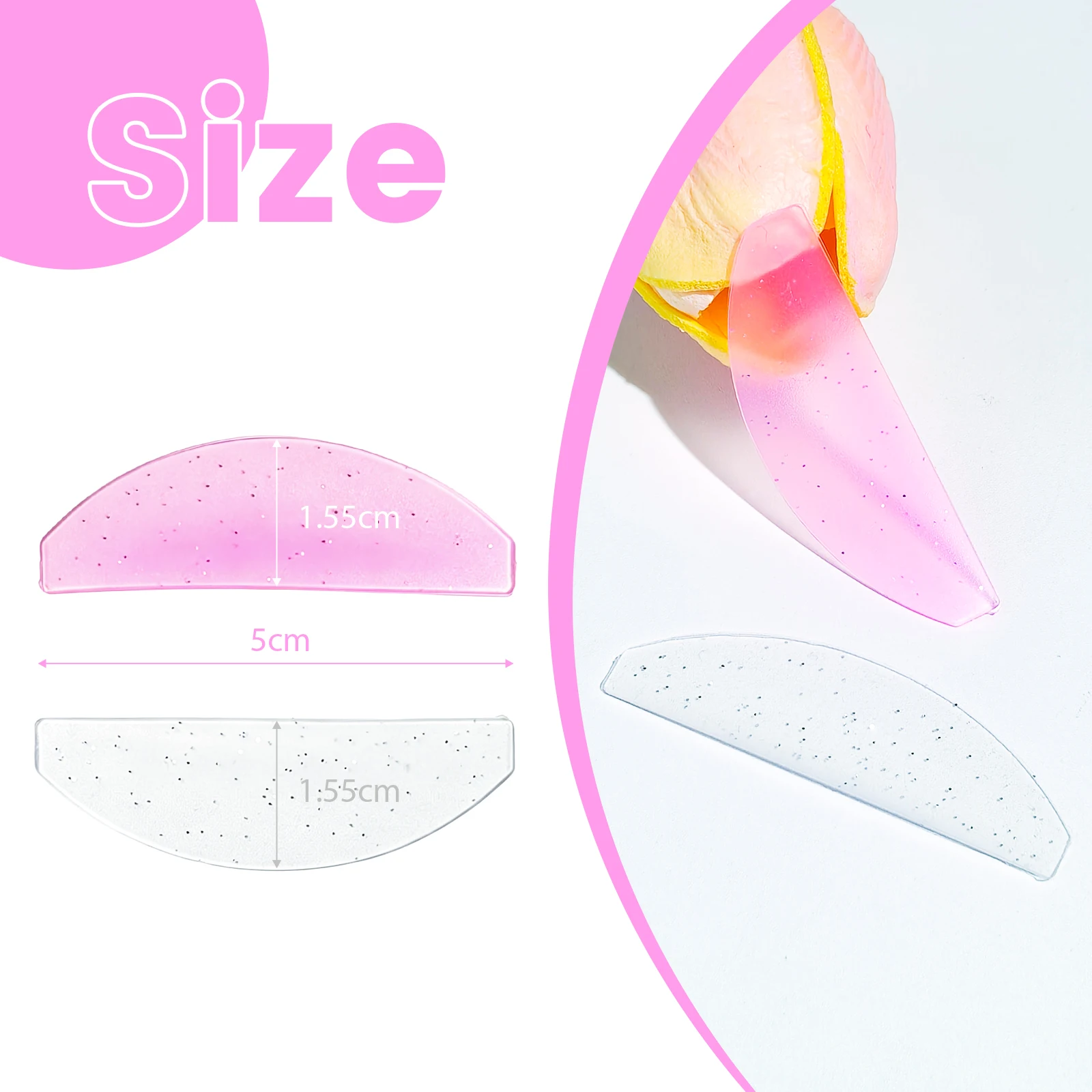 PERMANIA 1 Paar Wimpernweichmacher-Pads, Silikon-Wimpernlifting-Schutzschilde, flache koreanische Wimpernlifting-Pads für Nr. 1 Perm Wimpernlifting-Make-up-Tool – Detail 2