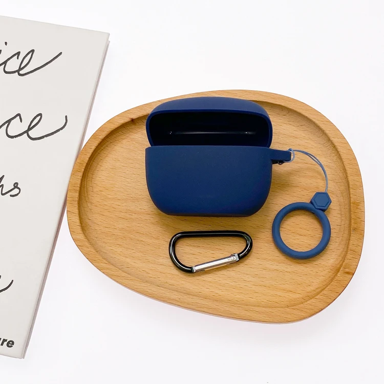 Capa de silicone para jbl tune 215 tws capa com anel anti-queda à prova de choque fone de ouvido proteger caso caixa de fone de ouvido acessórios capa