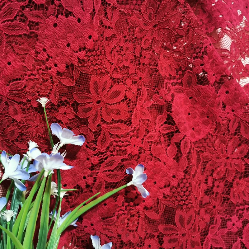 Garza a pressione bordo ondulato tessuto di pizzo ricamato Fashion Design Dress Top Vest tenda decorazione di nozze panno per cucire fai da te