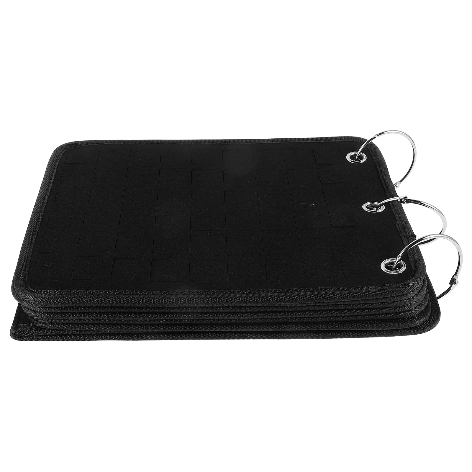 

Multifunctional Shoe Charms Organizer Album Felt Display Storage Bag Transparent Cover Wall Countertop Use Pins Collection