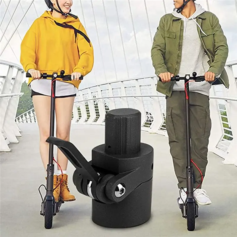 

(X07A) Folding Pole Base - Lock Screw Hook Metal Connector - Compatible with M365 Electric Scooter(Black)