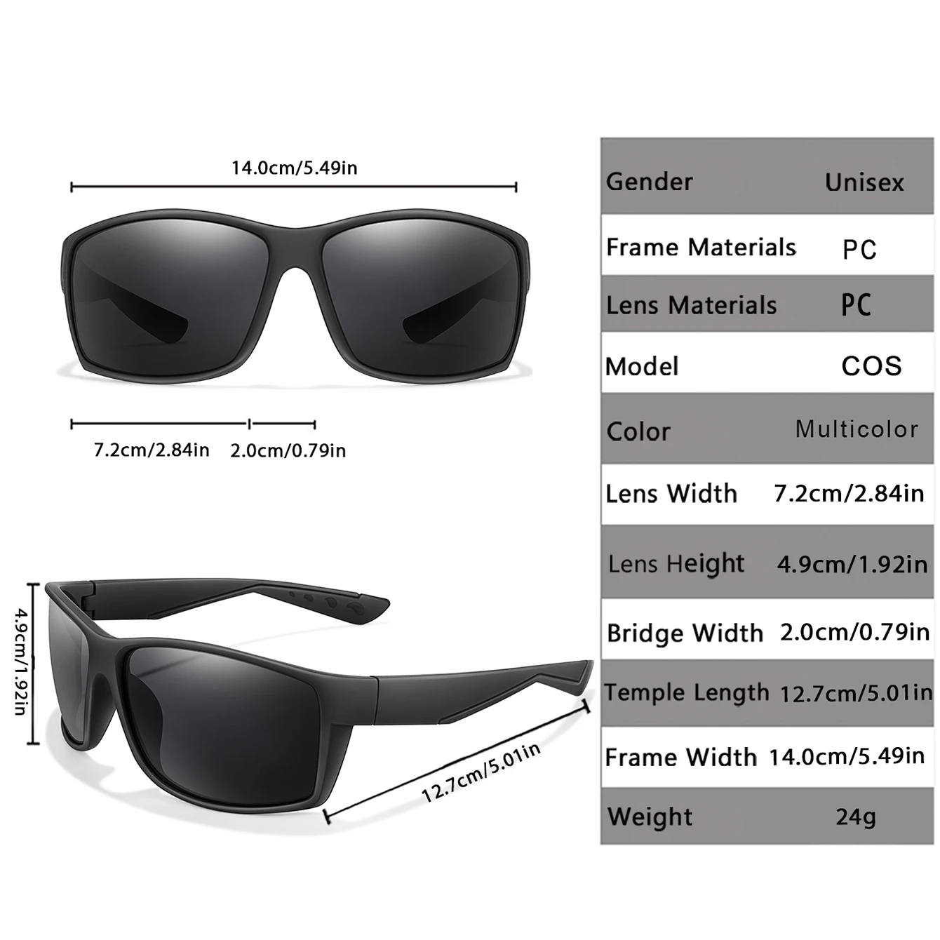 LOISRUBY Brand Fashion Sunglasses Man Women Classics Eyewear Outdoor Sports Cycling Driving Fishing Multi Colour Shades UV400