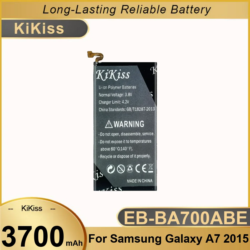 

Mobile Phone Battery 3700Mah EB-BA700ABE For Samsung Galaxy A7 2015 Version A700 A7000 Reliable Power Supply