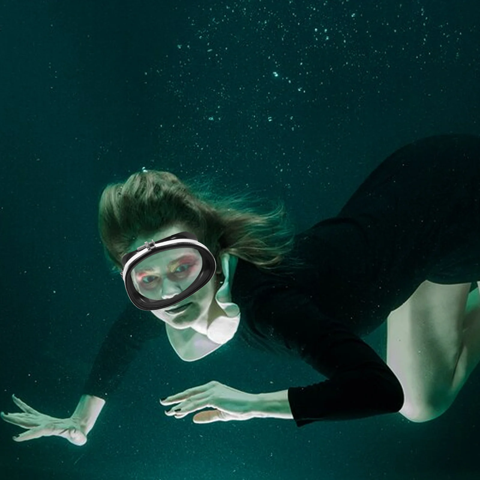 1 زوج Hd نظارات الغوص للرجال مكافحة الضباب قناع الغطس قابل للتعديل نظارات السباحة الكبار مقاوم للماء قناع الغطس الغوص حمام سباحة