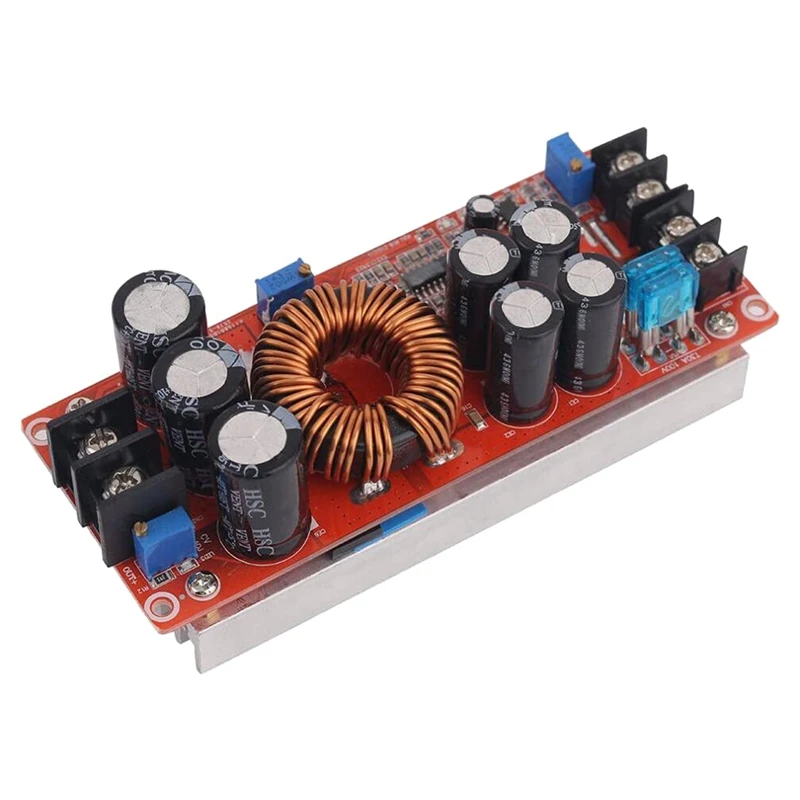 2X 1200W 20A DC Converter Boost Car Step-Up Power Supply Module Adjustable Voltage Converter 8-60V To 12-83V