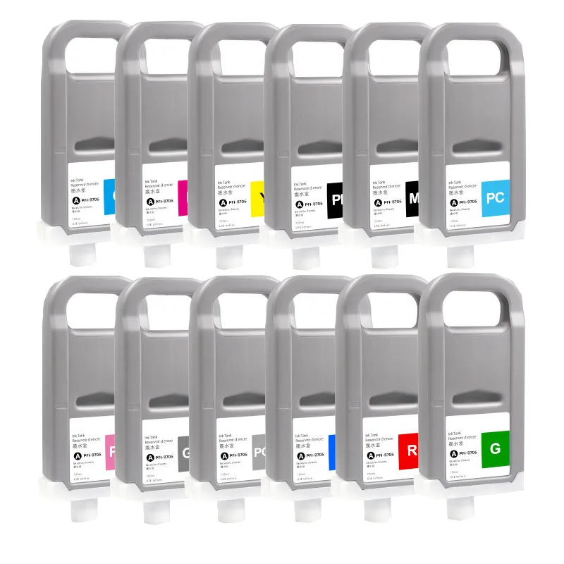 PFI-8706 PFI 8706 Compatible Ink Cartridge For Canon iPF8300s iPF8410 iPF9410 iPF-9410s Printer With Pigment Ink Cartridge