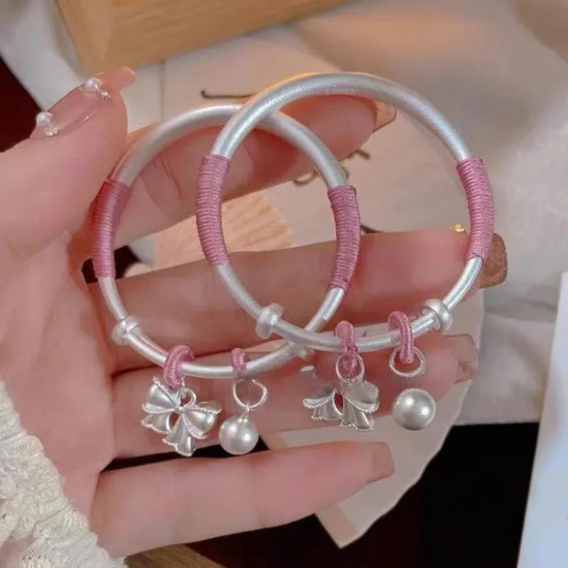 

Sterling Pair S999 Peace And Joy Bell Silver Bracelet