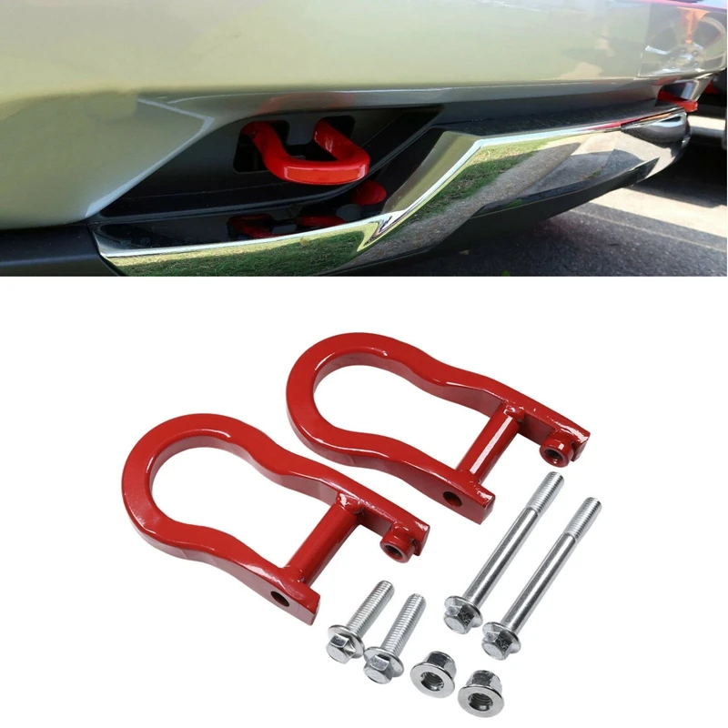 Red Tow Hooks Kit For Chevrolet Silverado 1500 GMC Sierra 1500 84192871 Spare Parts Accessories