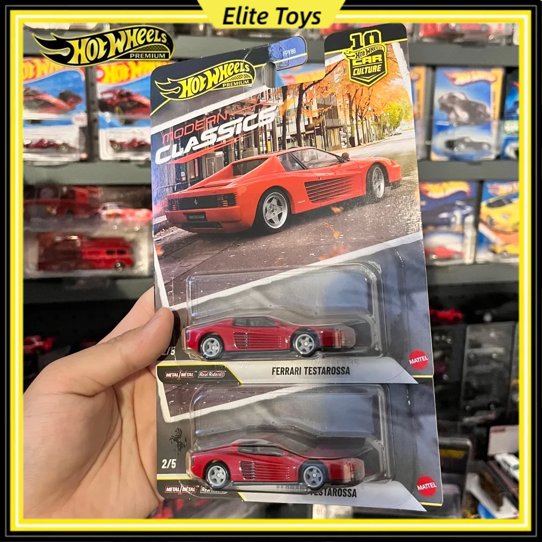 

Hot Wheels Premium Modern Classics New Car Culture Ferrari Testarossa Metal 1:64Diecast Car Model Retro Collectible Vehicle Gift