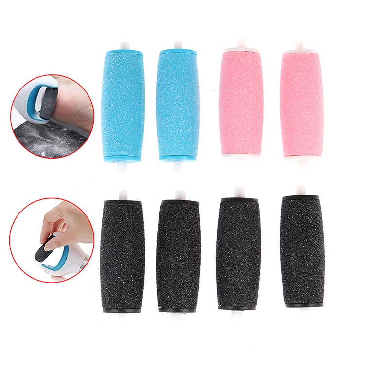 8Pcs Coarse And Fine Replacement Roller Heads Foot Grinder Head Replacement Refill Roller Head Electric Pedicure Foot File Tool