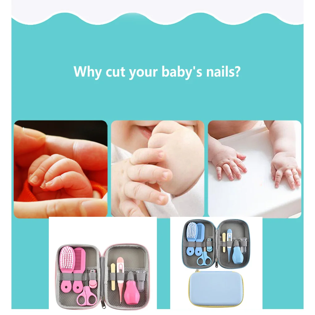 Professional Newborn Nail Kit Clippers Scissor Kids Toiletries Set