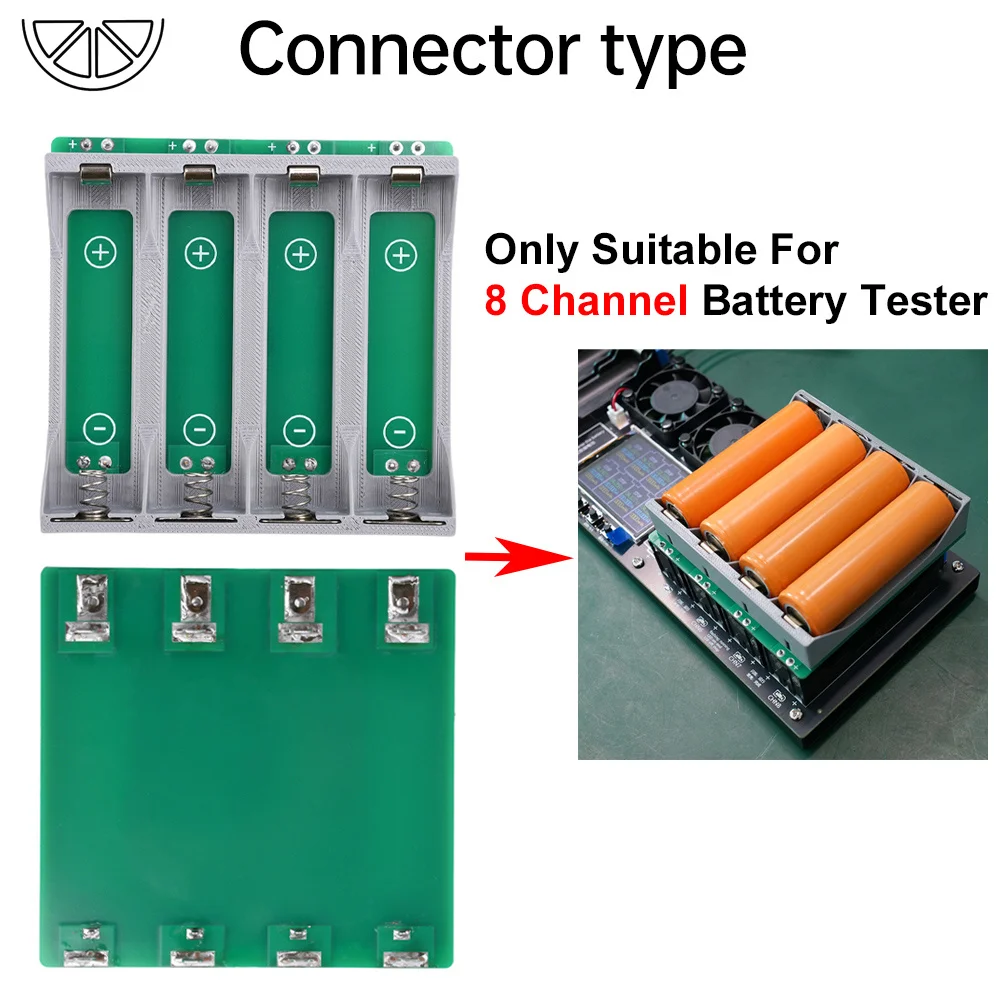 DIY 21700 Battery Base Kit 4-Way Battery Test Socket for 8 Channel 21700 Battery Capacity Internal Resistance Tester Module