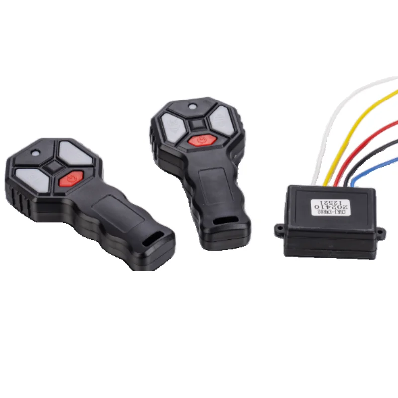 

12V wireless winch remote control 2 PACK MINI 5 dual manual matching with truck car ATV Winch wireless system 100ft