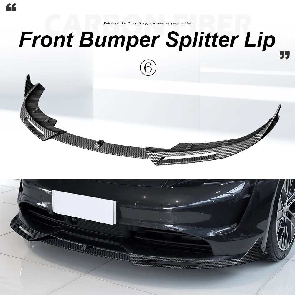 Body Kits  carbon fiber Front Lip Rear Spoiler Side Skirts Diffuser For Porsche Taycan RWD 4S Turbo S rear lip / trunk 2019-up