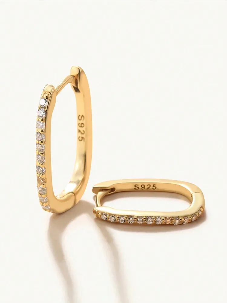 Echte Moissanit-Diamant-Creolen für Damen, ideal für Jubiläen, Partys, modisch, luxuriös, hochwertige Modeschmuckstücke. – Detail 5