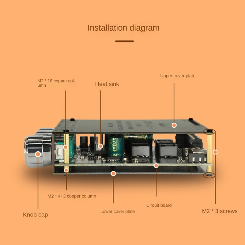 XY-S100H 2.1 Channel Bluetooth Amplifier Board TPA3116D2 50Wx2+100W High-Power Subwoofer BT5.0 Audio Module DC5-26V