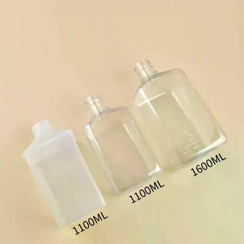 Syrup Dispenser For Coffee Bar Plastic Syrup Empty Bottles Dispenser Bottle With Lid Kitchen Container Multi-Function