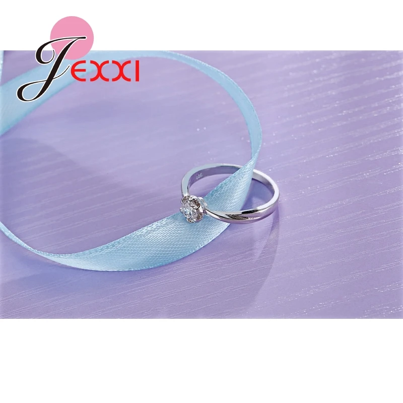 Genuine 925 Sterling Silver Jewelry Rings For Women Wedding Jewelry Bijoux Zirconia Vintage Accessories Engagement Hollow