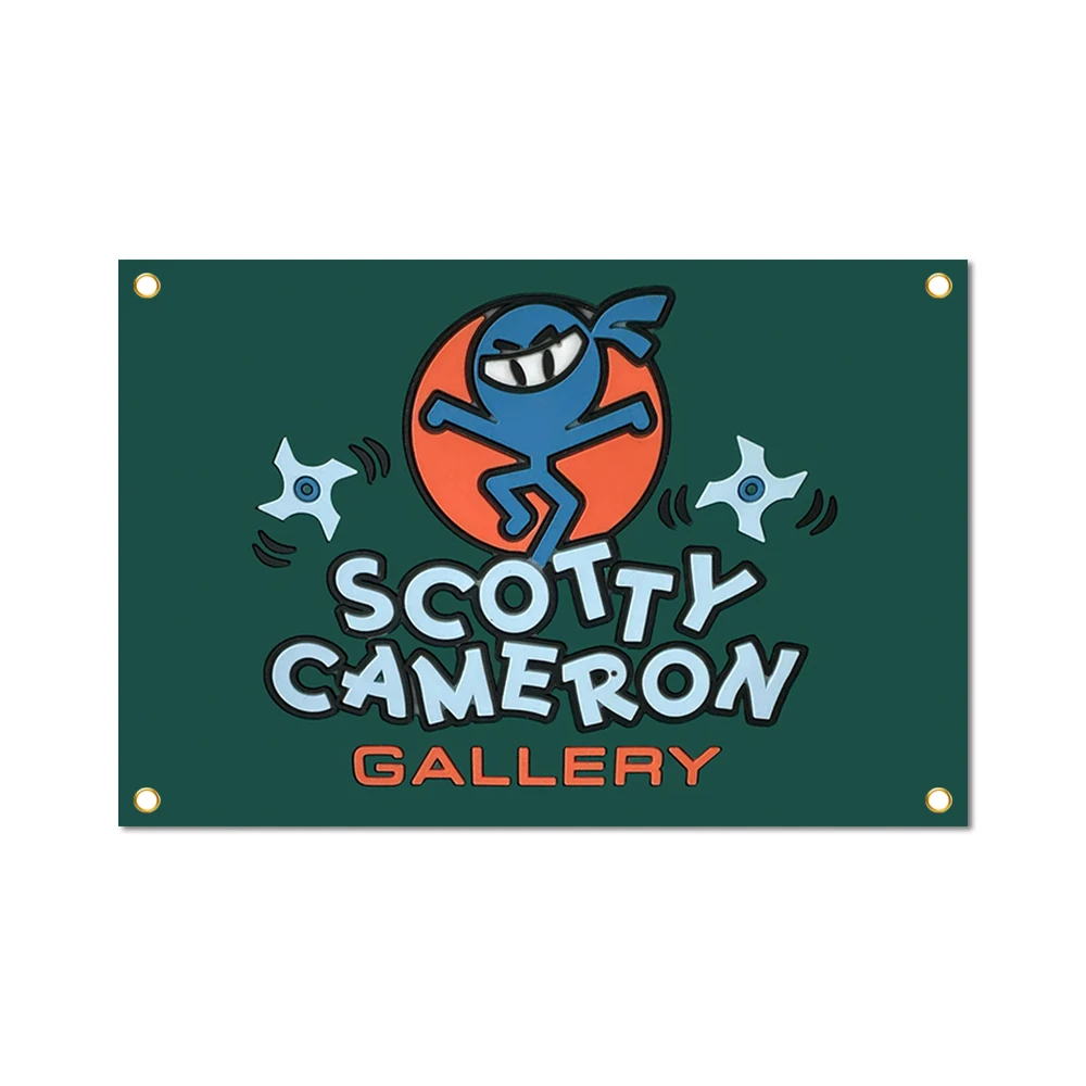 Golf S-ScoTTY C-CameRONS Anime Digital Printed Flag Tapestry Creative Pattern Photo Living Room Wall Art Party Outdoor Decor