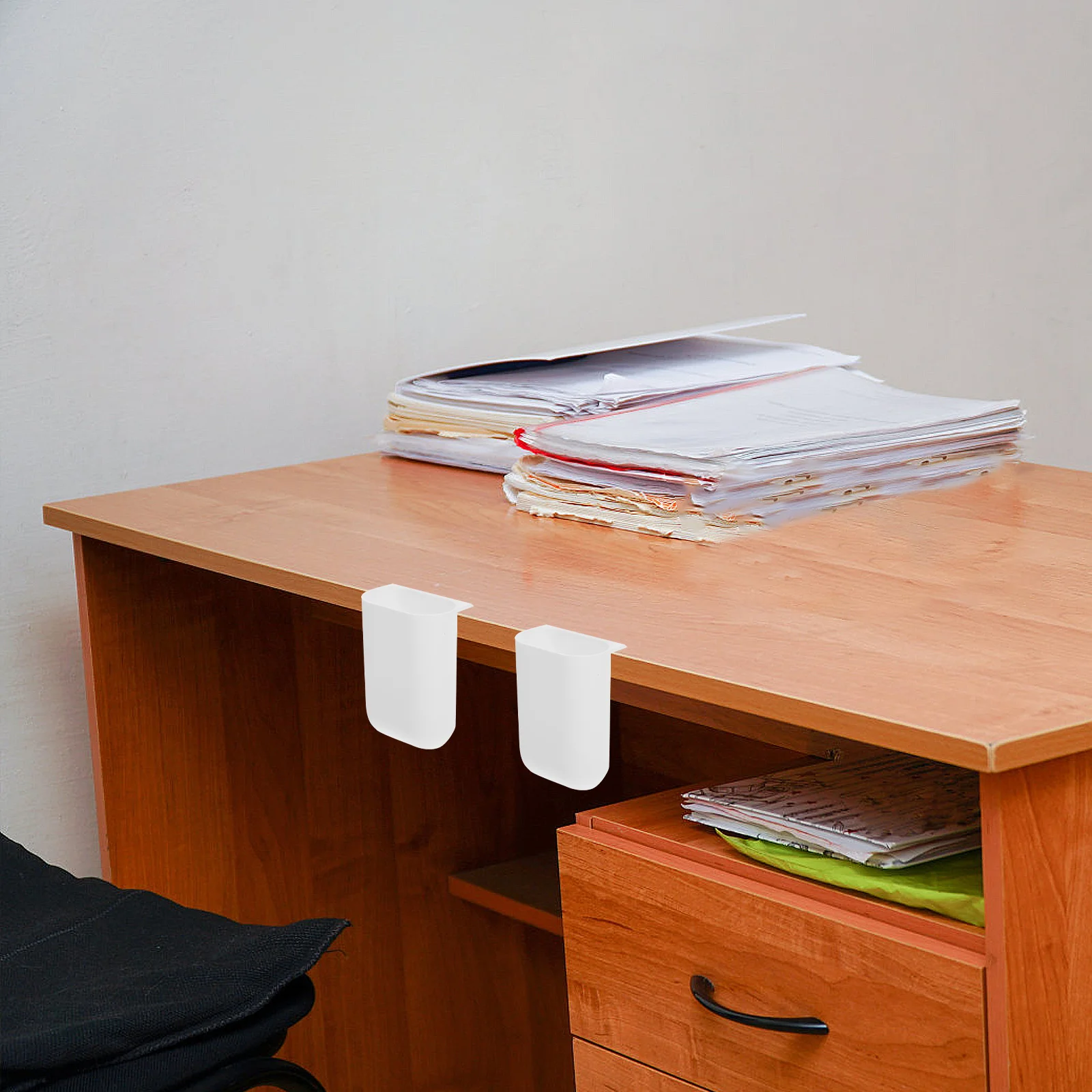 

4Pcs Small Hanging Bucket for Rolling Cart - Space Saving Storage Bins with Sturdy Build Suitable As Trash Can Holder Or