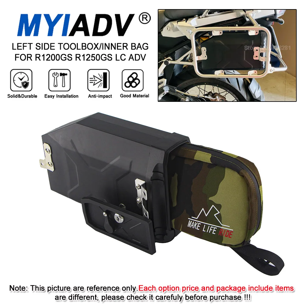 

Для BMW R1200GS Adv LC R1250GS 2013-2022, для Benelli TRK 502 502X, декоративный пластиковый ящик для инструментов, внутренняя сумка для инструментов, водонепроницаемая.