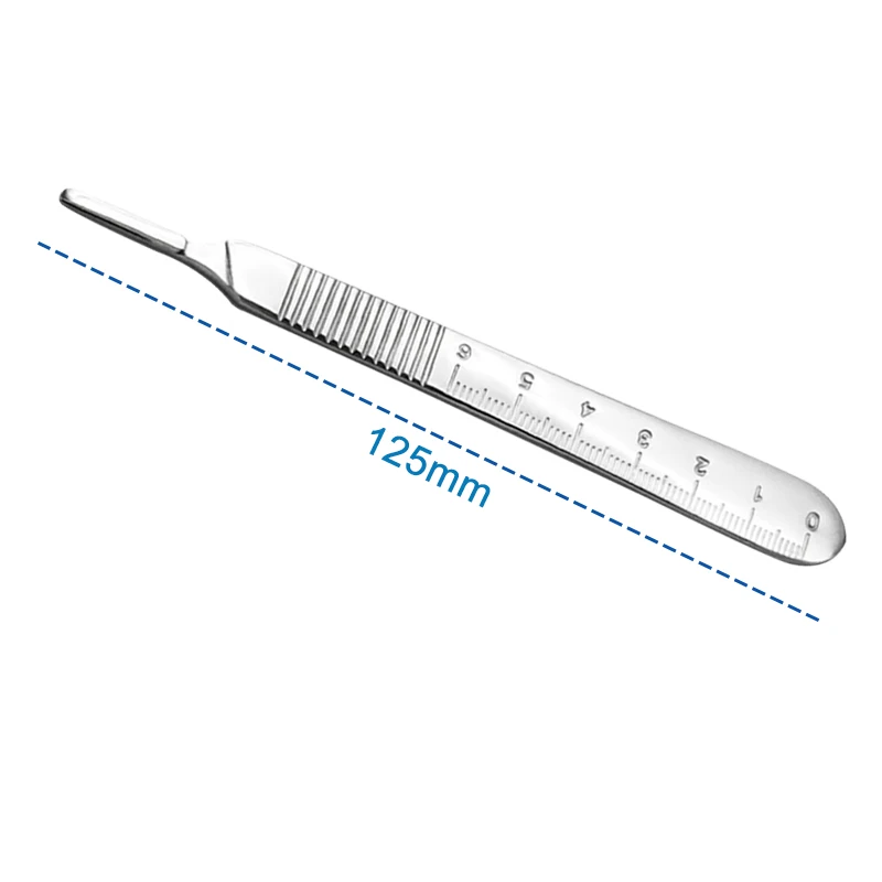 Two Type Choices Scalpel Handle Knife Handle Stainless Steel Surgical Knife Handle 3# 4#