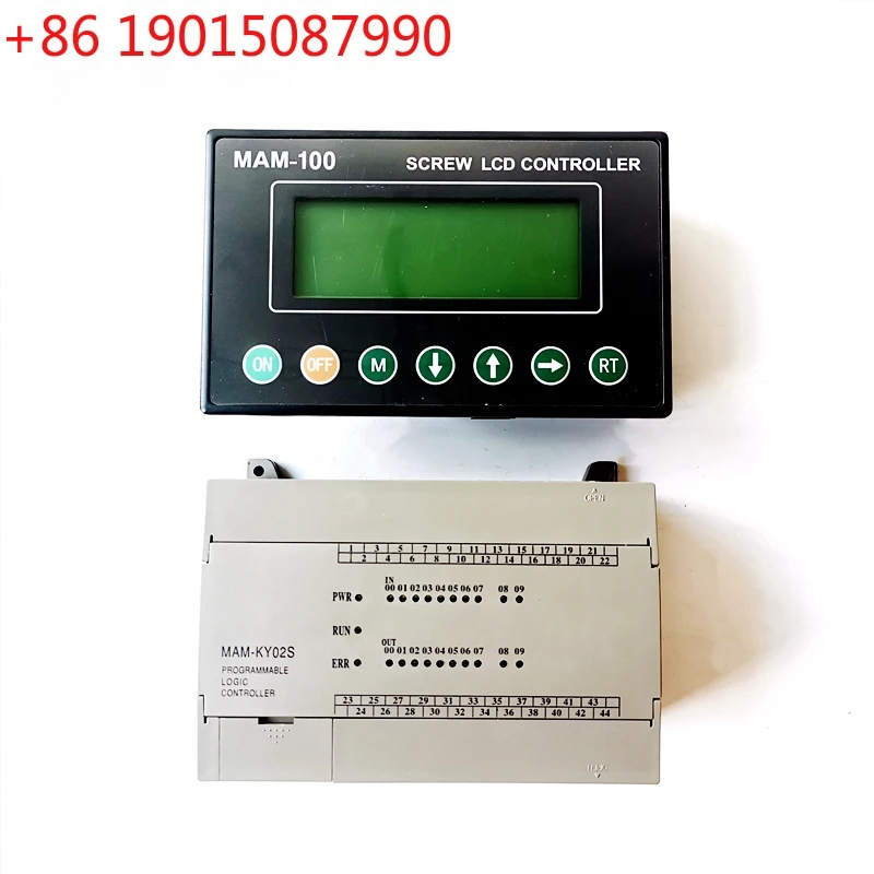 

MAM100B+MAM-KY02S(B)-40A/100A/200A/400A Электронная панель управления ПЛК для управления винтовым воздушным компрессором (замена)