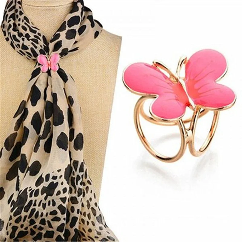 Butterfly Brooch Scarves Buckle Insect Pins For Women Broches Fashion Bijouterie Wedding Jewelry Clothing Accessories Girls Gift