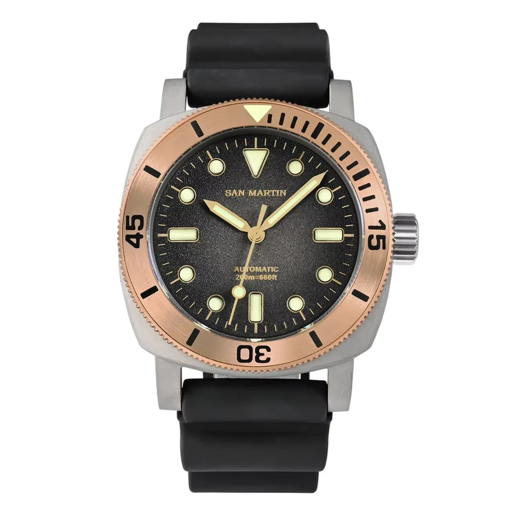 San Martin 自動巻き時計 200m防水 サンマーティン 42mm メカニカルダイバー 機械式 自動巻き 200m防水