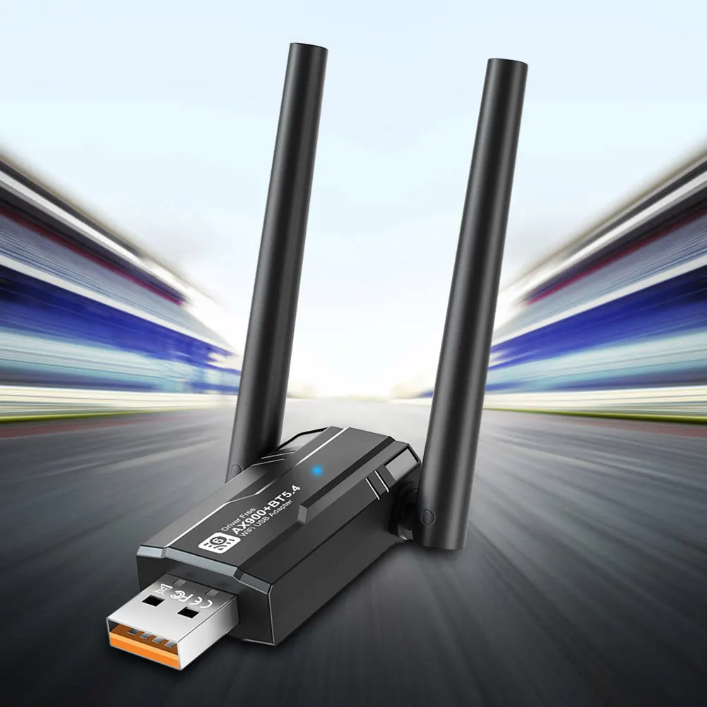 AX918B adaptor USB WiFi Dual Band, Dongle Bluetooth 2.4G + 5Ghz Wi-Fi, penerima kartu jaringan nirkabel untuk Laptop PC