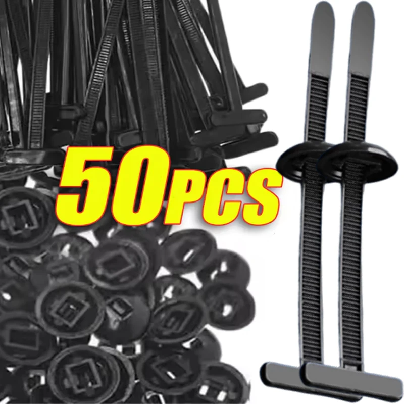 Car Fasteners Car Body Fixed Clips Accessories Universal Nylon Cable Tie Buckle Self-Locking Zip Ties Plastic 10/20/50sets
