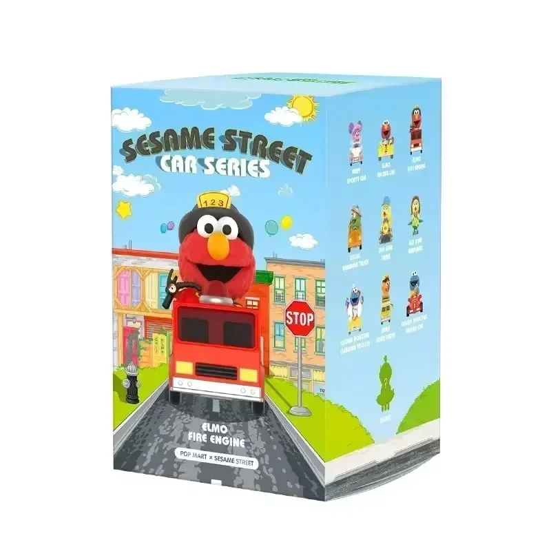 

POP MART Sesame Street Vehicle Series Kawaii Anime Action Figure Blind Box Toys Surprise Mystery Dolls for Girls Gift