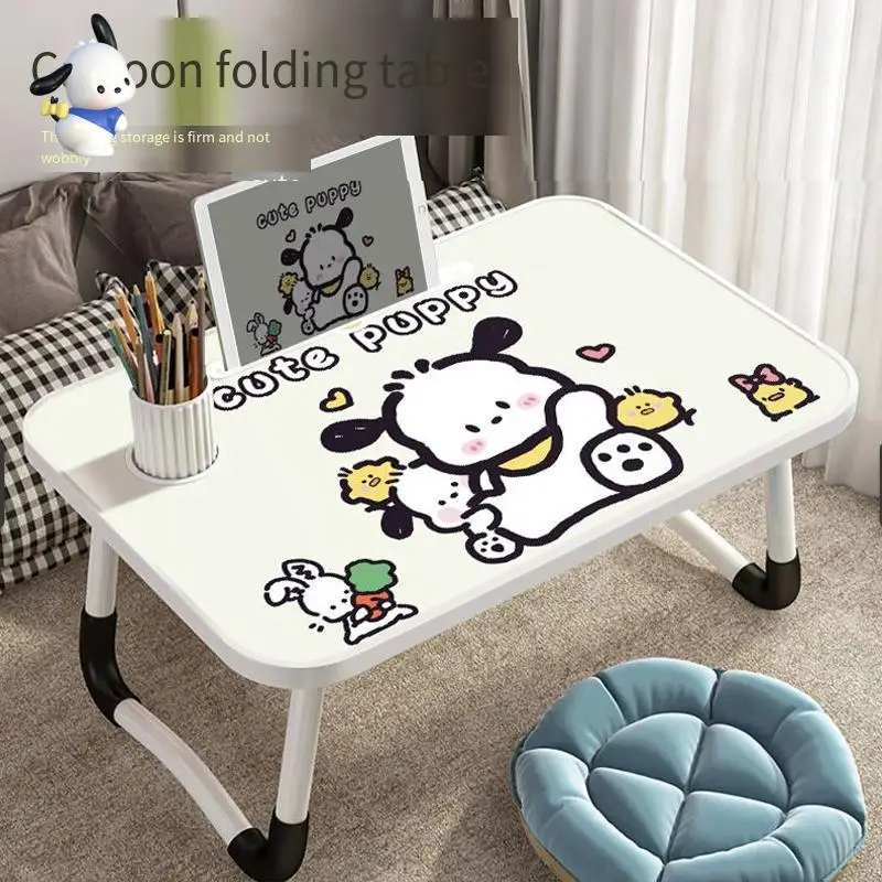 

Sanrio Anime Figure Pochacco Fold Computer Desk Y2K Hot Girl Fashion Portable The New Cute Cartoon Breaking News Fast Delivery