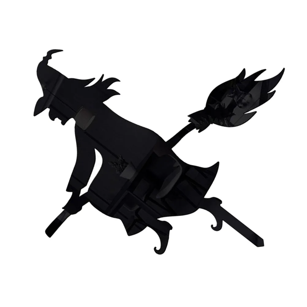

Witch Decor Halloween Yard Insert Sign Acrylic Outdoor Stakes Halloween Decorations Fence Gate Decorations