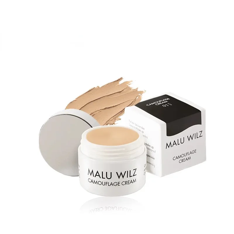 Maluwilz Concealer Cover Plate Face Cover Dark Circles Under Eye Spots and Marks Foundation Cream Long-lasting Makeup Cosmetics