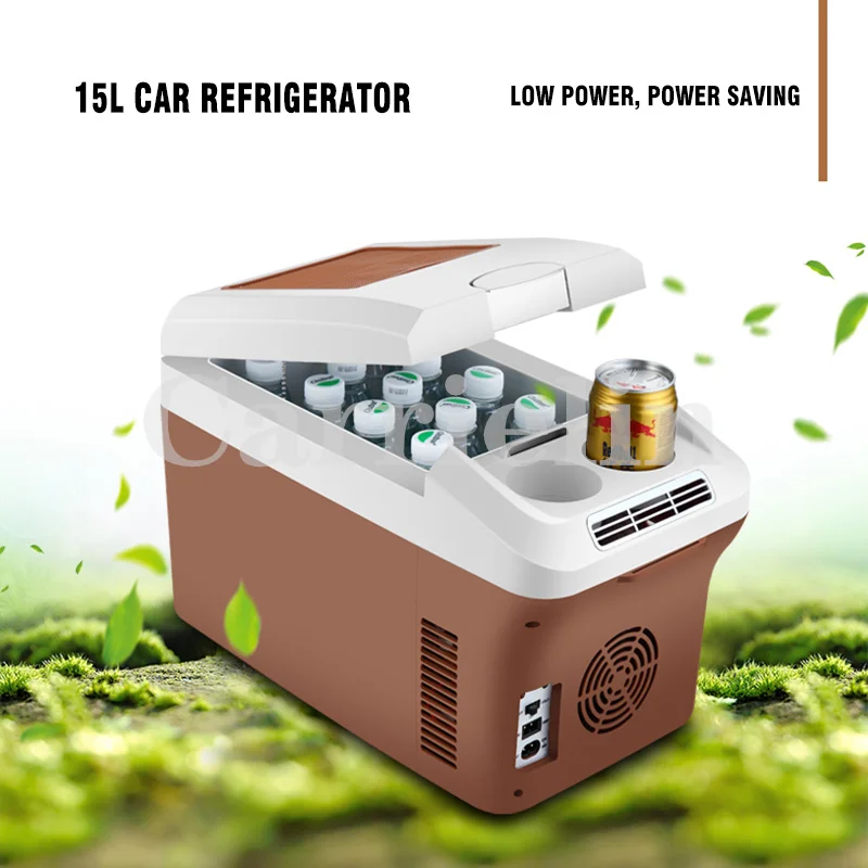 35L 15L Car Refrigerator Mini Fridge Freezer Portable Compressor Cooler 12/24V/220V Refrigeration Warm Heat Ice Box For Camping