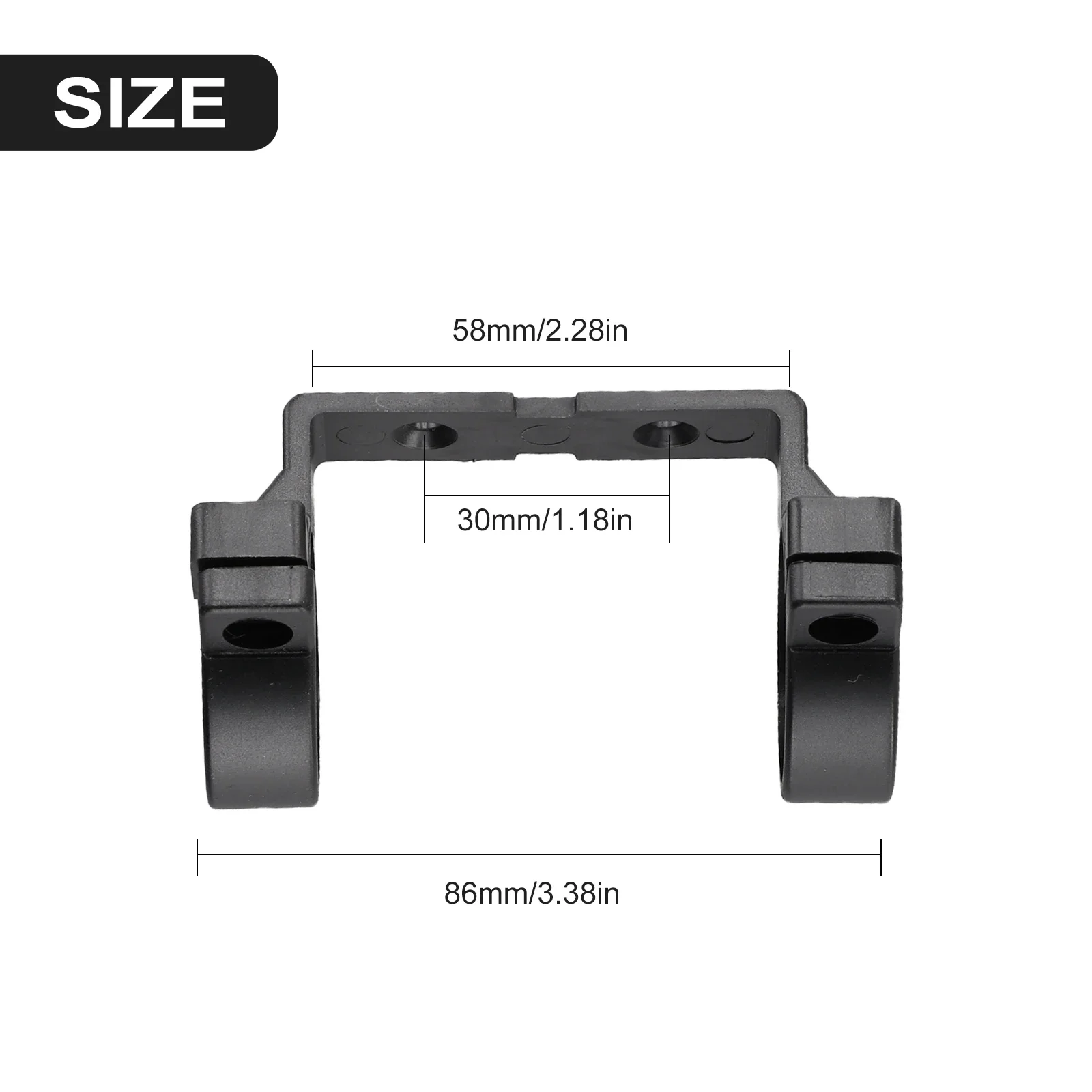 

E-Bike Display Holder Sporting Goods Display Mount Useful Black Electric Bicycle For KT-LCD3 Plastic Practical High Quality