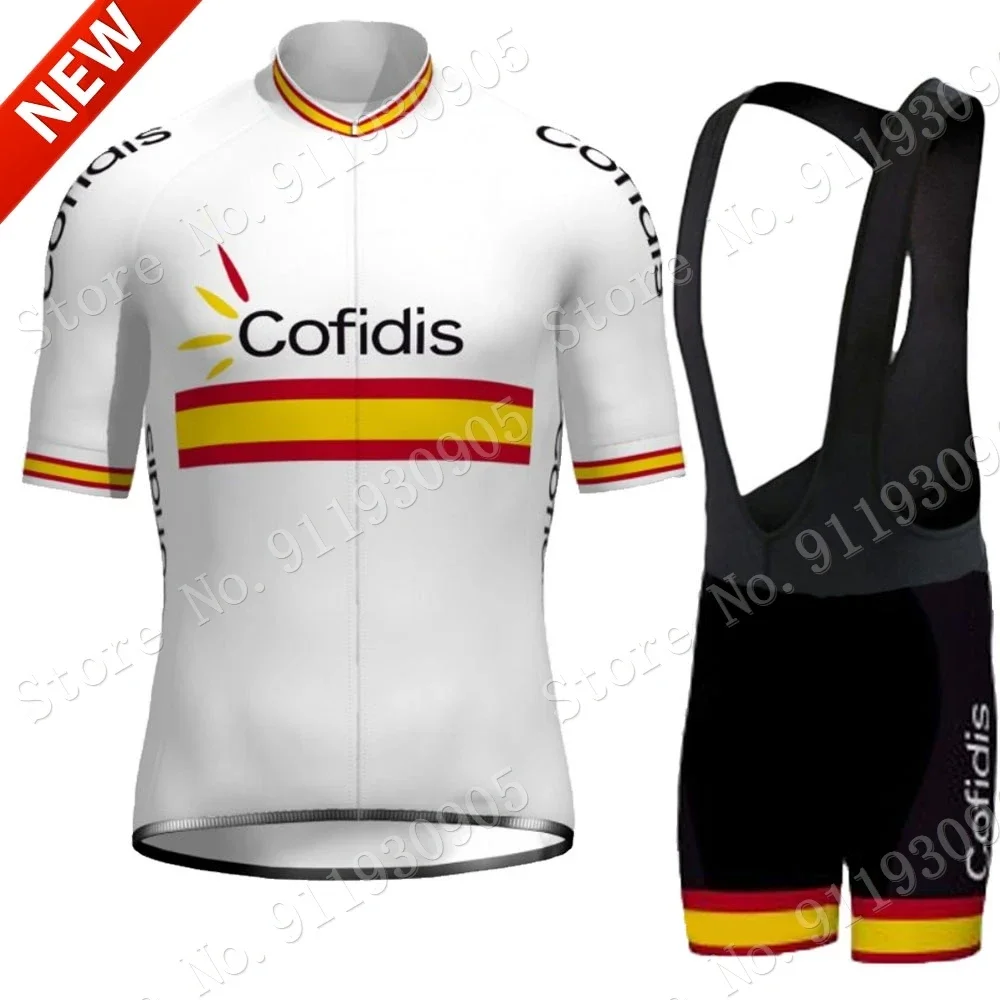 2023 Cofidis Espana Cycling Jersey Set Summer Clothing Road Bike Shirts Spanish Suit Bicycle Bib Shorts MTB Wear Maillot Ropa