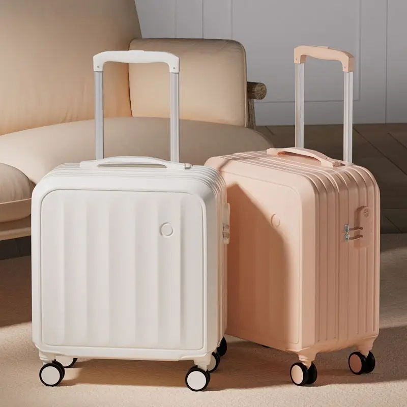 Valise de voyage à roulettes légère pour hommes, petite valise à main, 18 pouces, femme, nouveau, 2024