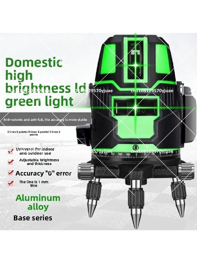 Laser Level Tool, High Precision Green Blue Beam 2 Line 5 Line Auto Leveling for Construction