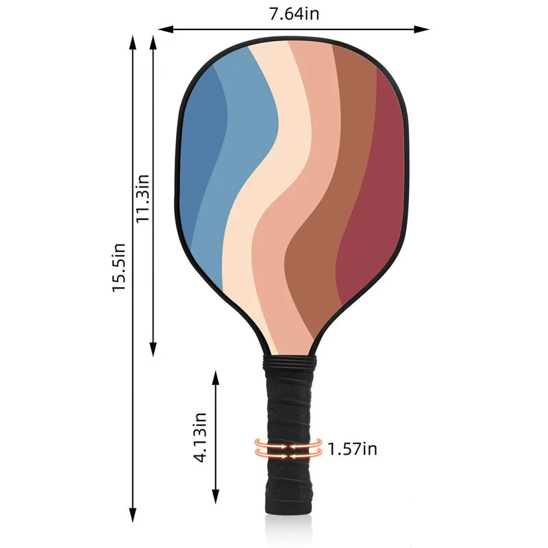 Production of Nine Layer Wooden for Outdoor Sports Pickleball Paddle Set with Direct Color Selection Paddlesset Accesories