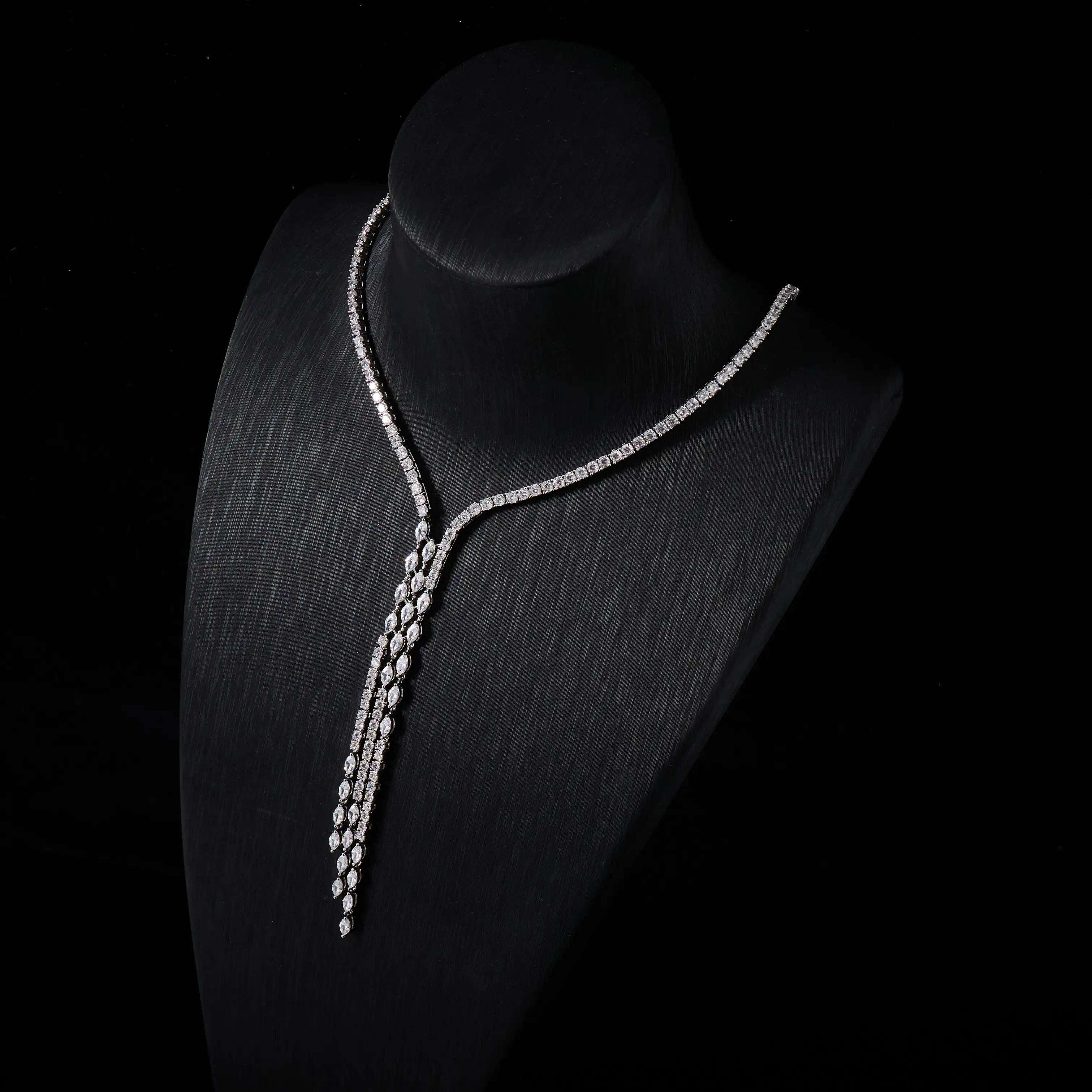 IN JEWELIFE Trendy Cubic Zirconia Jewelry Set for Women Elegant Stunning Crystal Necklaces 4PCS Wedding Sets Bride Accessories