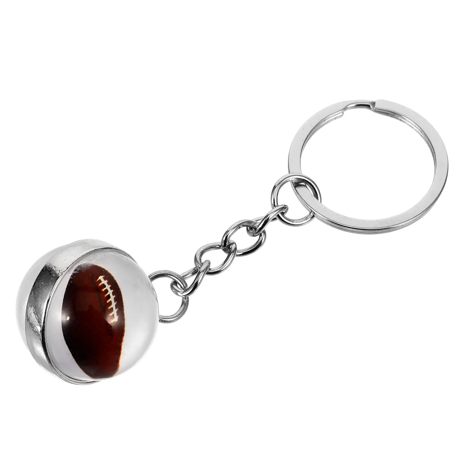 Rugby Ball Keychain Pendant Sport Ball Key Ring Bag Pendant Creative Key Decoration Multi Purpose Sports Theme Keychain Charm