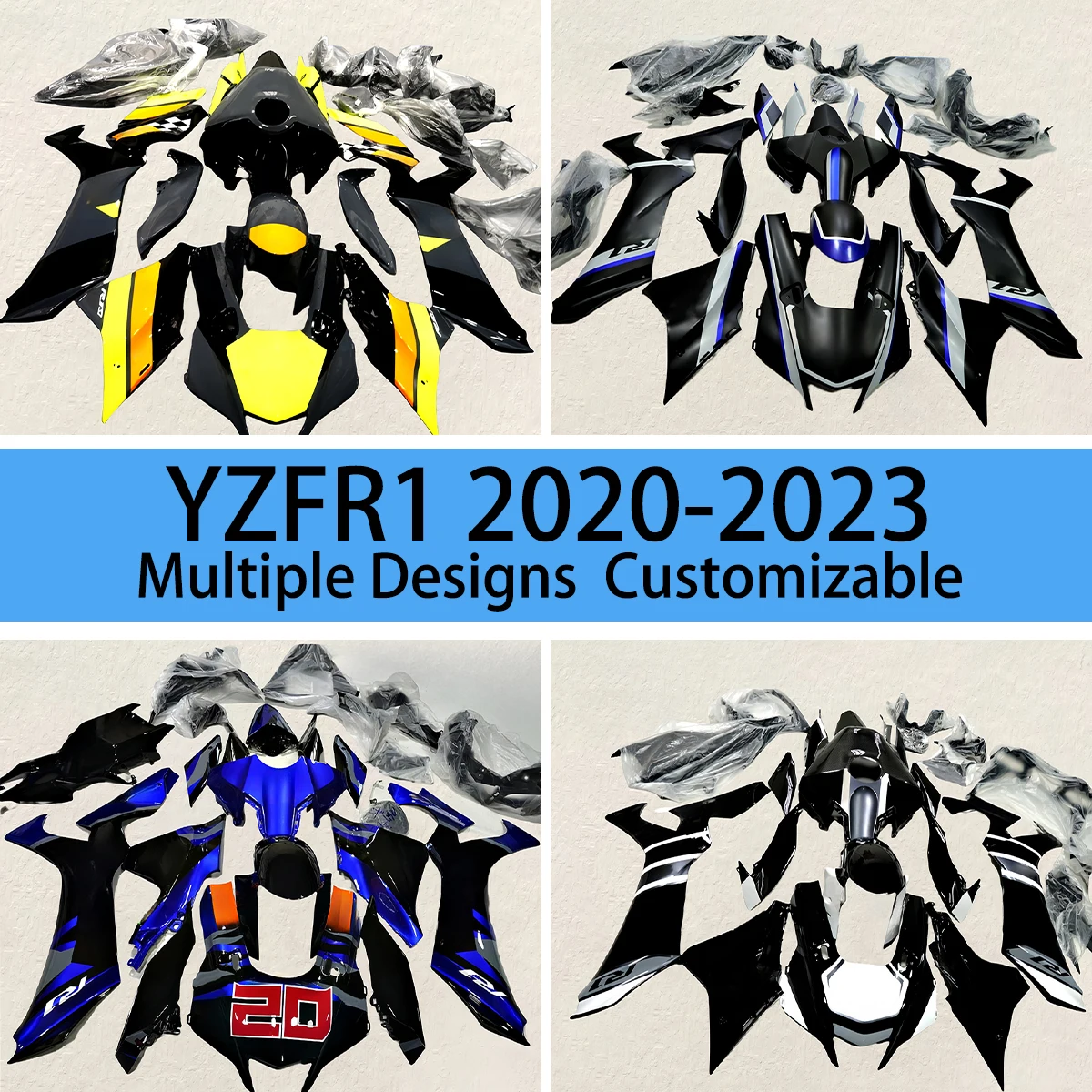 Trail Bike Fairing Kit YZF R1 2020 2021 2022 2023 Motorcycle Accessories Fairings for YAMAHA YZFR1 20 21 22 23