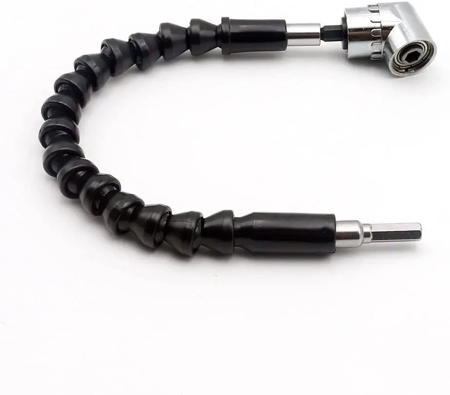 Taladro de ángulo recto de 105 grados y Kit de broca de eje Flexible, extensión de portapuntas de destornillador para adaptador magnético de enchufe de 1/4 pulgadas