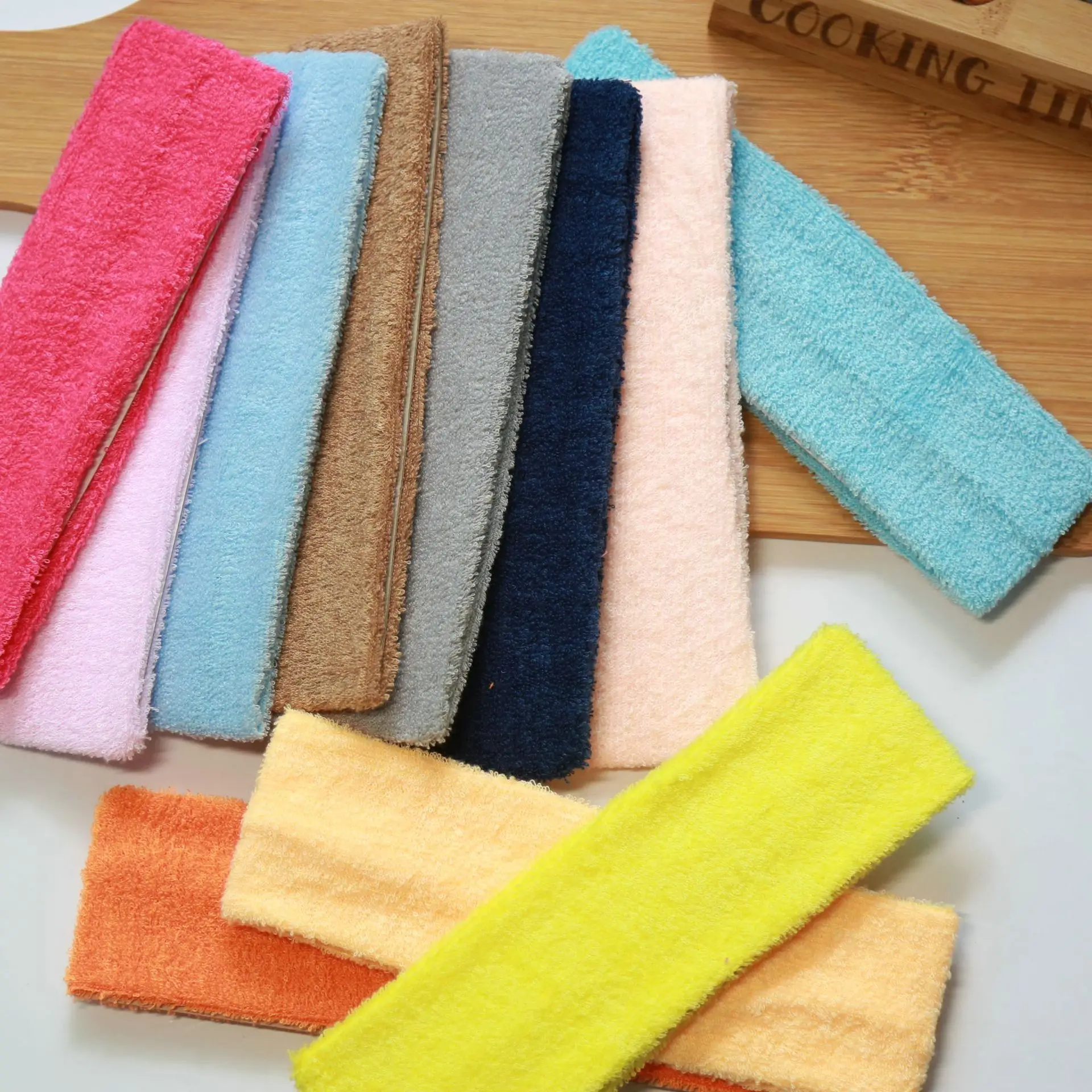Towels  pure cotton yoga basketball sports sweat-absorbing headband European and American hairband face washcotton headband
