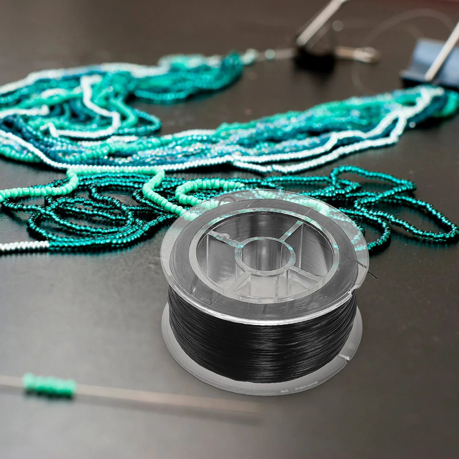 

1mm White 55m Elastic Beading Cord Jewelry Supplies Stretchy String for Bracelet Necklace Hand Chain Accessories Cord Strong