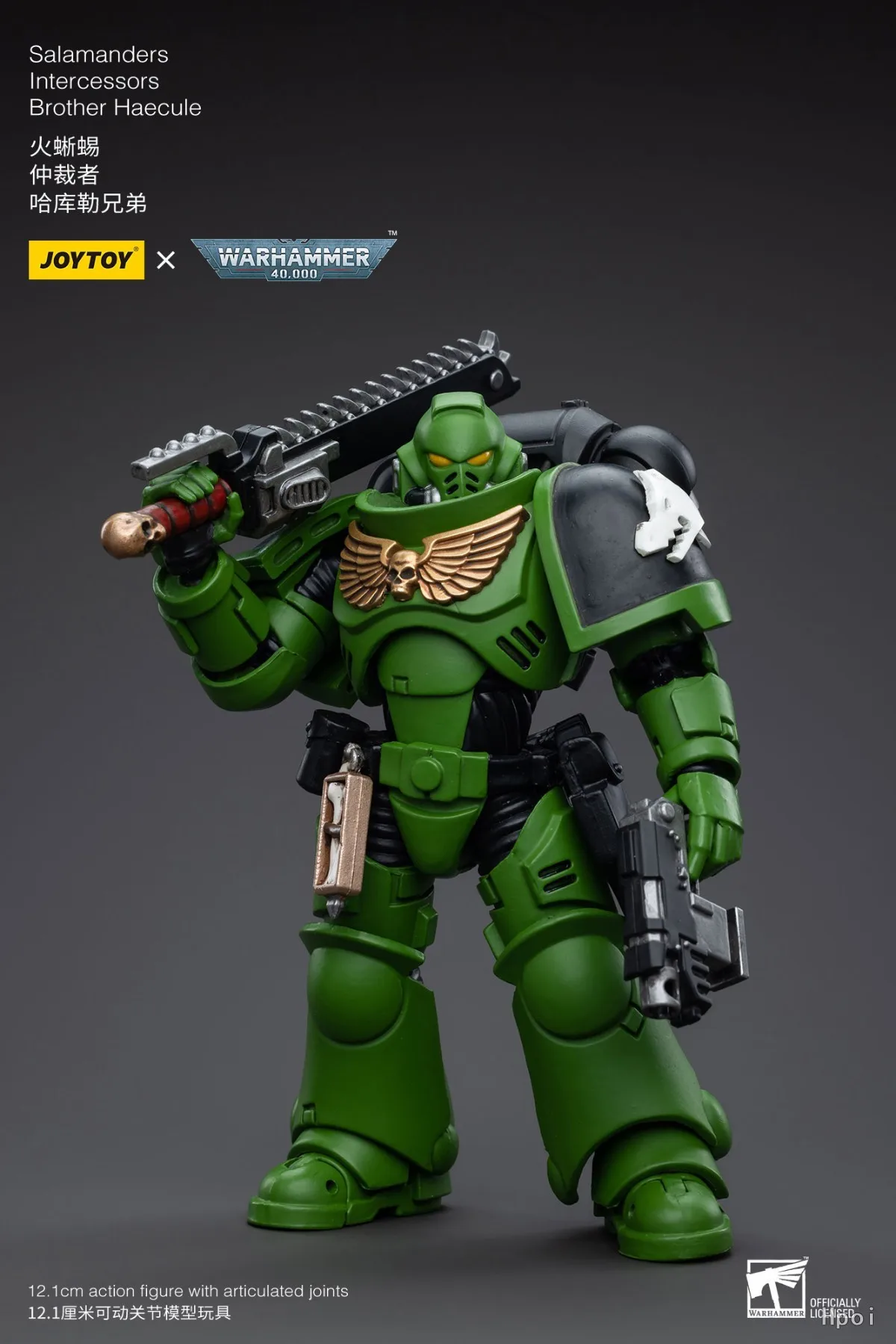 【Auf Lager】JOYTOY 1/18 Actionfigur Warhammer 40K Salamanders Intercessors Brother Haecule Figur Spielzeug