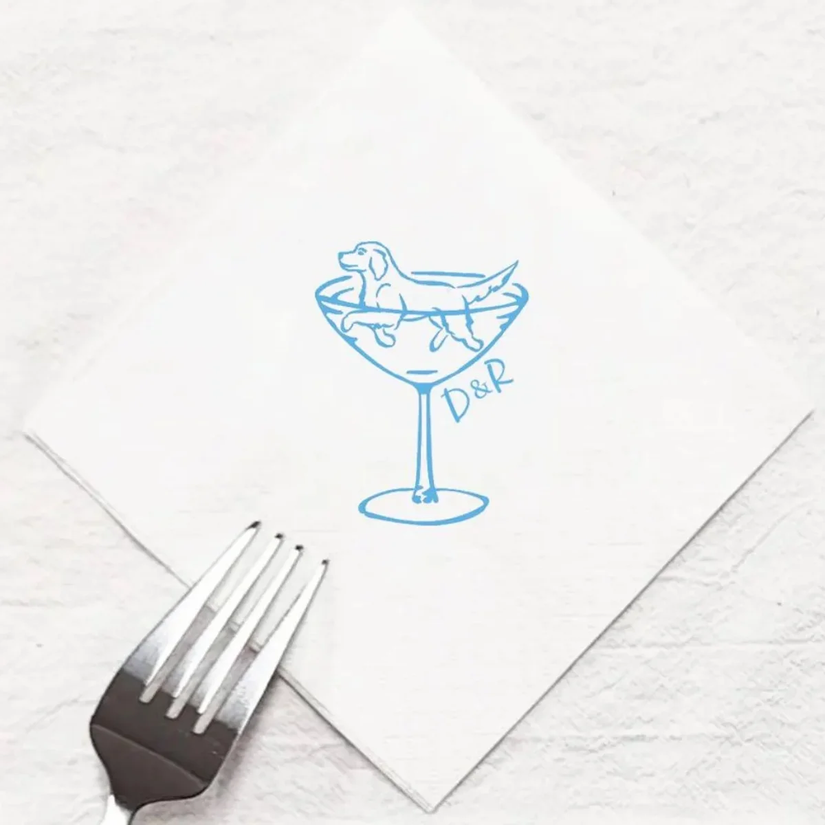 

50 шт. салфетки для щенков, салфетки для свадьбы, свадебные коктейльные салфетки на заказ, помолвка, обновление сваров, юбилей