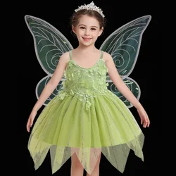 Princess Tinker Belll Cosplay Dress Pan Peter Halloween Costume Baby Boy Stage Performance Set 3Pcs Fashion Carnival Kid Girl